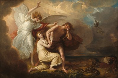 The Expulsion of Adam and Eve from Paradise by Benjamin West